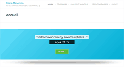 Desktop Screenshot of miaramanompo.org